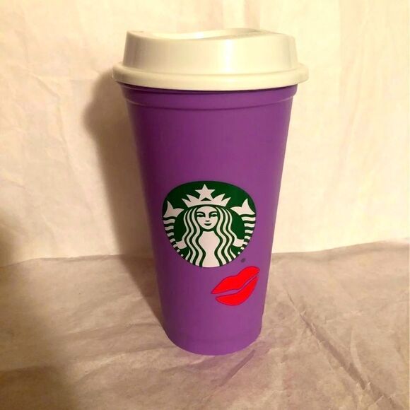 STARBUCKS LIPS COLOR CHANGING CUP ! RARE! HTF! - Picture 1 of 3